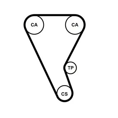 Timing belt ct1257 - belt, continental